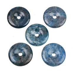 Апатит Натуральный апатит подвеска, подвески в виде пончиков/пи-дисков, 30x5.5~6 мм, отверстие : 5 мм