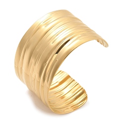 Настоящее золото 14K 304 женские браслеты-манжеты из нержавеющей стали, ионное покрытие (ip), реальный 14 k позолоченный, внутренний диаметр: 1-7/8x2-5/8 дюйм (4.9x6.55 см)