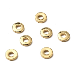 Золотой 201 из нержавеющей стали разделительные бусины, диск, золотые, 6.5x1.4 мм, отверстие : 3 мм