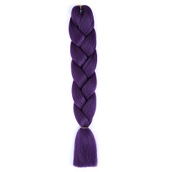 Indigo Long Single Color Jumbo Braid Hair Extensions for African Style - High Temperature Synthetic Fiber