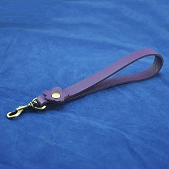 Medium Purple Imitation Leather Pendant Decorations, Flower, Medium Purple, 170mm