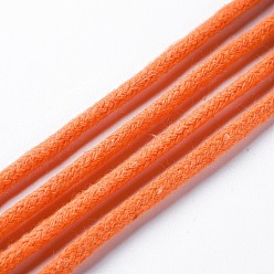 Coral Cotton String Threads, Macrame Cord, Decorative String Threads, for DIY Crafts, Gift Wrapping and Jewelry Making, Coral, 3mm, about 54.68 yards(50m)/roll