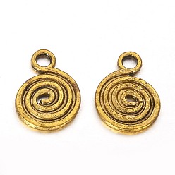 Antique Golden Tibetan Style Alloy Pendants, Lead Free and Cadmium Free, Antique Golden, 13.5x1.5mm, Hole: 3mm