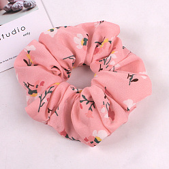 C111 Floral Hairband Pink Pineapple Fabric Hair Tie for Women's Office Look - Elastic Headband Accessory