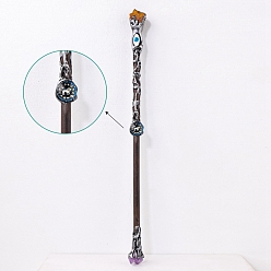 Leo Natural Tiger Eye Twelve Constellation Magic Wand, Cosplay Magic Wand, for Witches and Wizards, Leo, 290mm