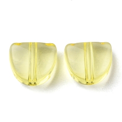 Champagne Gold Прозрачные акриловые бусины, половину овальной, шампанское золото, 8x9x5 мм, отверстие : 1.2 мм