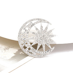 Солнце Подвески из сплава и страза, луна, солнце, 45 мм