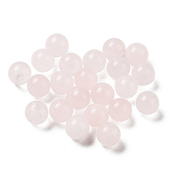 Rose Quartz Natural Rose Quartz Sphere Beads, Round Bead, No Hole, 6~6.5mm