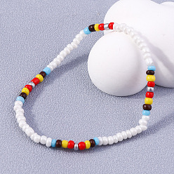 YB225baicai Fashion Colorful Rice Bead Bracelet - Flower Hand String Bracelet, Hand Ornament.