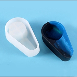 Teardrop Food Grade Silicone Ashtray Molds, Resin Casting Molds, for UV Resin, Epoxy Resin Craft Making, Teardrop, 120x70x35mm