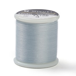 Aqua MIYUKI Beading Nylon Thread B, 330 DTEX/0.203mm/0.008", for Seed Beads, #3, Aqua, 0.16mm, 55 yards(50 meters)/roll