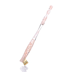 Pink Harzkalligraphie Schrägspitzenhalter, mit abnehmbarem Messingflansch, rosa, 17 cm