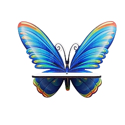 Темно-Голубой Держатель для украшений на стену из железа, Органайзер, серьги, ожерелье, браслет, подвесная полка для хранения для дома, глубокое синее небо, 220x300 мм