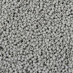 (53) Opaque Gray TOHO Round Seed Beads, Japanese Seed Beads, (53) Opaque Gray, 15/0, 1.5mm, Hole: 0.7mm, about 3000pcs/bottle, 10g/bottle