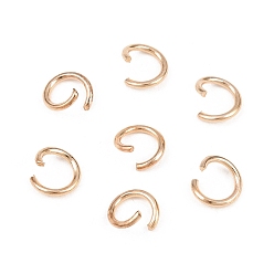 Light Gold Железа открыты кольца прыжок, золотой свет, 6x0.9 мм, внутренний диаметр: 4.2 мм, Около 9000 шт / 1000 г