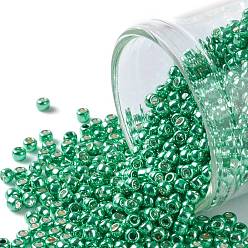 (561) Galvanized Southwest Green TOHO Round Seed Beads, Japanese Seed Beads, (561) Galvanized Southwest Green, 11/0, 2.2mm, Hole: 0.8mm, about 5555pcs/50g