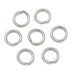 Нержавеющая Сталь Цвет Устойчивы к потускнению 304 открытые соединительные кольца из нержавеющей стали, цвет нержавеющей стали, 8x1.5 мм, внутренний диаметр: 5 мм