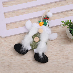 Gnome Рождественские украшения из тканевых подвесок, для подвесного украшения елки, гном, 165x92 мм