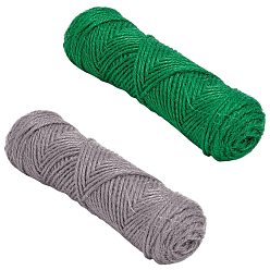Mixed Color ARRICRAFT 2Rolls 2 Colors Jute Cord, Jute String, Jute Twine, for Jewelry Making, Mixed Color, 2mm, about 50m/roll, 1roll/color