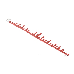 Rouge Foncé Collier ras du cou en plastique pour femme, rouge foncé, 11.81 pouce (30 cm)