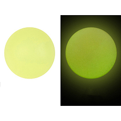 Champagne Yellow Round Luminous Silicone Beads, Chewing Beads For Teethers, DIY Nursing Necklaces Making, Glow in the Dark, Champagne Yellow, 15mm