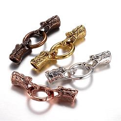 Mixed Color Alloy Spring Gate Rings, O Rings, with Cord Ends, Dragon, Mixed Color, 6 Gauge, 70mm