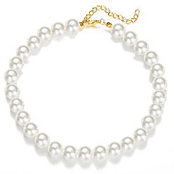 5262901-1.4cm Minimalist Triple Layered Pearl Necklace with Vintage Baroque Charm for Women