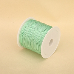 Medium Spring Green 50M Nylon Thread, Chinese Knot Cord, for Jewelry Making, Medium Spring Green, 0.8mm, about 54.68 Yards(50m)/Roll