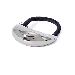 Луна Эластичные аксессуары для волос из нержавеющей стали, для девочек или женщин, резинка для волос / резинки для волос, луна, внутренний диаметр: 40 мм