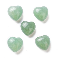 Зеленый Авантюрин Натуральный зеленый авантюрин сердце любовь камень, карманный пальмовый камень для балансировки рейки, 15x15x9.5 мм