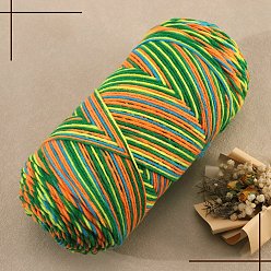 Green 5-Ply Milk Cotton Knitting Acrylic Fiber Yarn, for Weaving, Knitting & Crochet, Green, 2.5mm