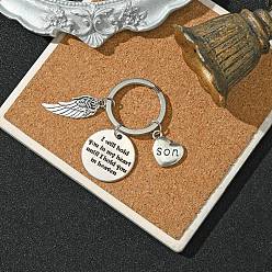 Античный Серебристый & Платиновый Сплав брелок, с железной фурнитурой, старинное серебро и платина, 6 см