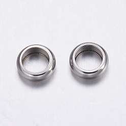 Stainless Steel Color 304 Stainless Steel Beads, Rondelle, Stainless Steel Color, 6x2mm, Hole: 4mm
