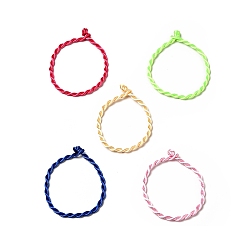 Mixed Color Nylon Rattail Satin Cord Bracelet Making, Mixed Color, 190x3mm