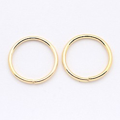 Золотой Железные соединительные колечки, открытые кольца прыжок, круглые кольца, золотые, 16x1.5 мм, 15 датчик, внутренний диаметр: 13 мм, около 1500 шт / упаковка, 1000 г / мешок