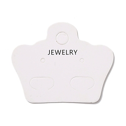 Word 100Pcs Paper Jewelry Display Cards, for Earring Clip Display, Word, 4x5x0.05cm