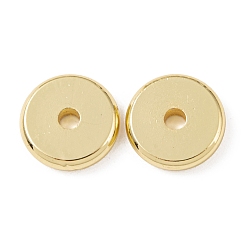 Real 18K Gold Plated Brass Beads, Cadmium Free & Lead Free, Long-Lasting Plated, Disc, Real 18K Gold Plated, 10x2mm, Hole: 1.6mm
