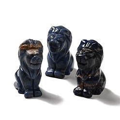 Sodalite Natural Sodalite Home Display Decoration, 3D Lion, 43.5x27x53mm