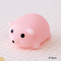 Pig TPR Stress Toy, Funny Fidget Sensory Toy, for Stress Anxiety Relief, Animal, Pig Pattern, 40x30mm