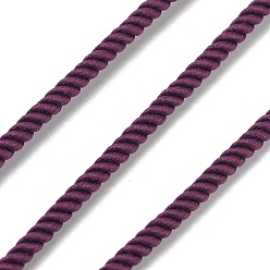 Фиолетовый Круглый полиэфирный шнур, витой шнур, для переезда, кемпинг, приключение на открытом воздухе, скалолазание, садоводство, фиолетовые, 3 мм