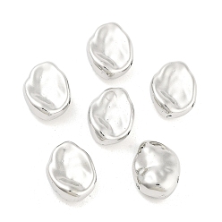 Платина CCB пластиковые шарики, самородок, платина, 15x11x5.5 мм, отверстие : 1.4 мм