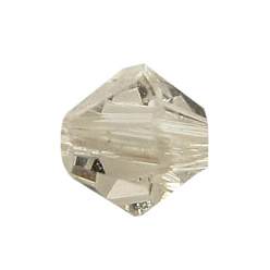 001_Cristal Demi-percé cristal tchèque strass pavé de perles de boule disco, petit argile polymère autour des perles de strass tchèque, 001 _crystal, pp 8 (1.4~1.5 mm), 6mm, Trou: 1.2mm