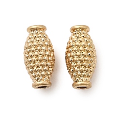 Матовый Золотой Цвет Сплавочные бусины, без кадмия, без никеля и без свинца, долговечный, матовый золотой цвет, 12.5x6 мм, отверстие : 1.8 мм