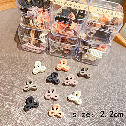Bowknot Plastic Claw Hair Clips, Hair Accessories for Women Girl, Bowknot, 22mm, 10pcs/set
