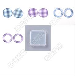 Mixed Color Transparent Acrylic Pendants, Mixed Shapes with Plaid Pattern, Mixed Color, 26.5x2mm, Hole: 1.6mm, 4pcs/style