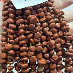 Красный Камень Нити натуральных бусин из красного язепера, самородки с отдельными бусинами, 10x8x5 мм, отверстие : 0.8 мм, около 57 шт / нитка, 14.96'' (38 см)