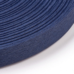 Marine Blue Paper Ribbons, for Rattan Woven Making, 12-Ply, Marine Blue, 15.5mm, about 20m/roll
