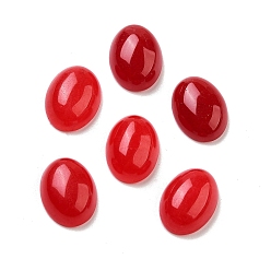 Нефрит Окрашенные натуральные нефритовые кабошоны, овальные, 16x12x5 мм