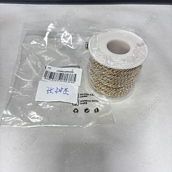 Золотой 5m алюминиевые цепи для бордюров, несварные, с катушкой, золотые, 10x6.5x1 мм