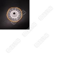 Gold Lace Bouquet Collar, Lace Collar DIY Bouquet Holder, for Wedding Flower Holder Packaging Accessories, Gold, 230x4mm, Hole: 31mm, 6pcs